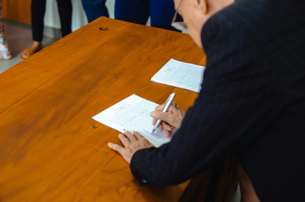 Firma de herencia en nuestro bufete de abogados