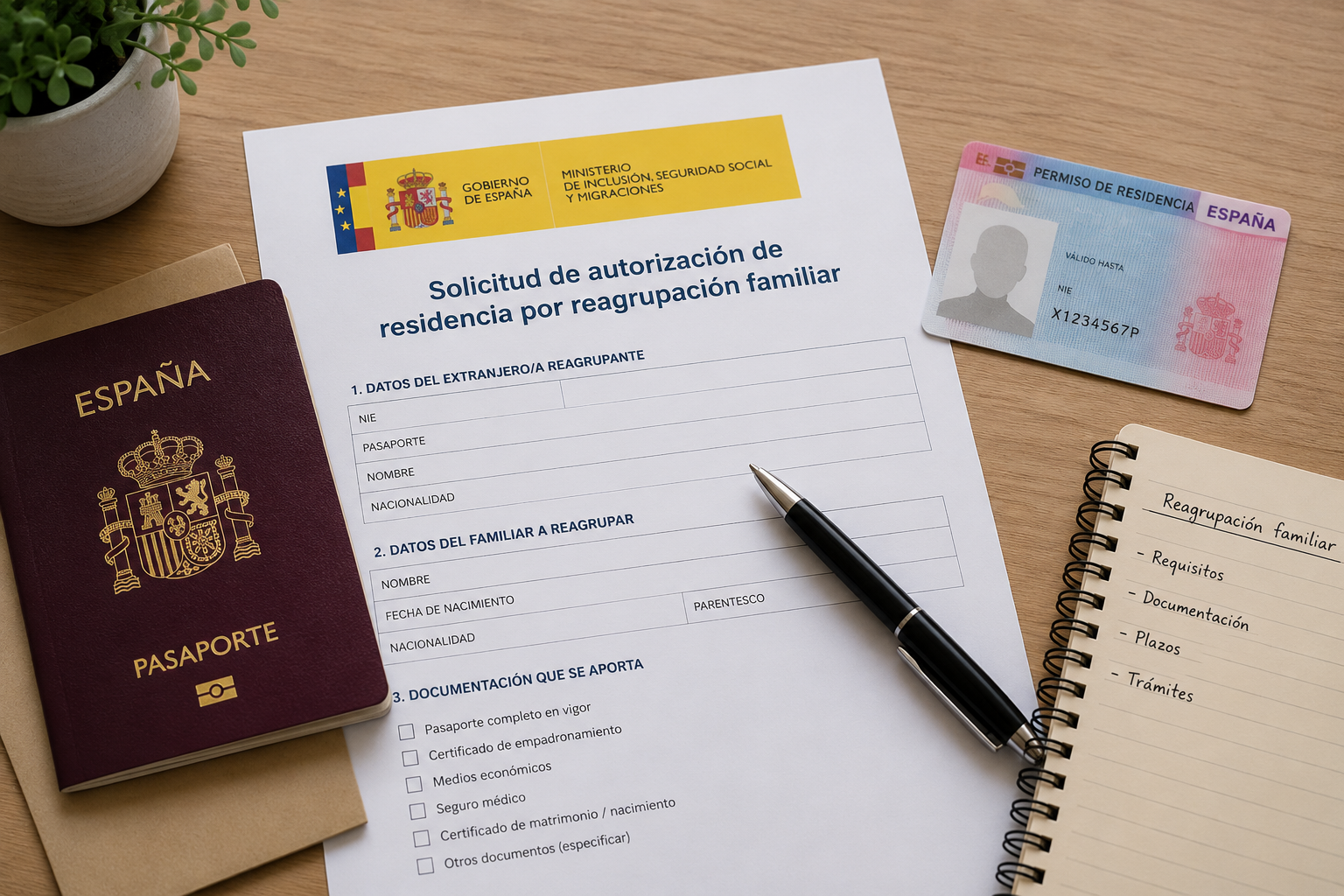 Documentación para reagrupación familiar Documentación necesaria para reagrupación familiar en España
